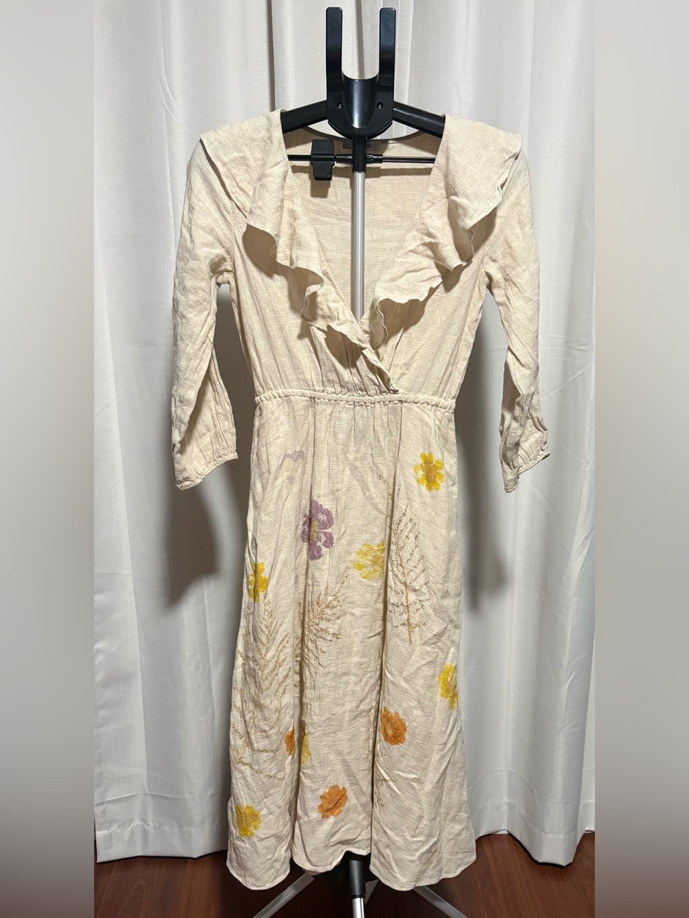 Women’s Madewell Floral Linen Dress Size XS